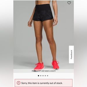 Lululemon Speed Up High-Rise Lined Shorts